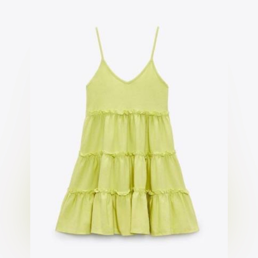 Zara tiered mini dress